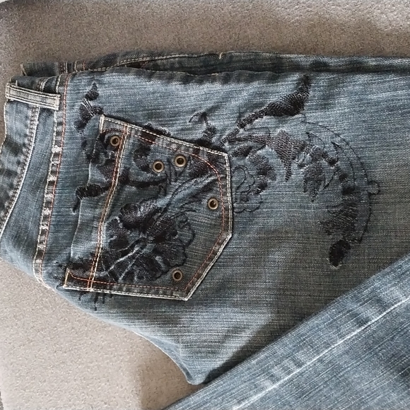 French connection  FCUK EMBROIDERED jeans - Picture 3 of 7